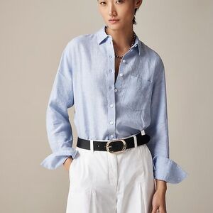 J. Crew Garçon classic shirt in Baird McNutt Irish linen